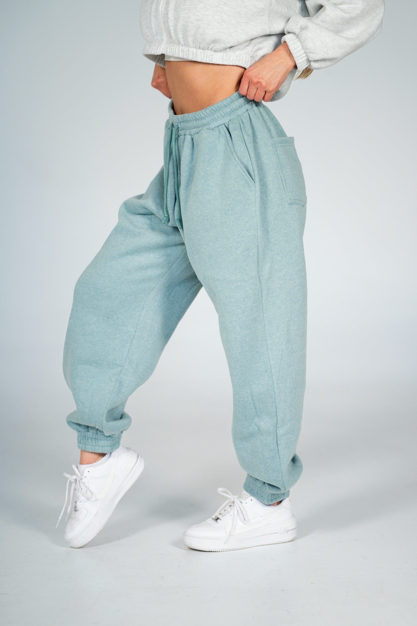 Prime Relaxed Joggers - Powder Blue - HERCULETTE